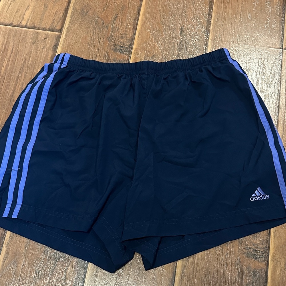 Adidas Dark Blue Athletic Shorts
